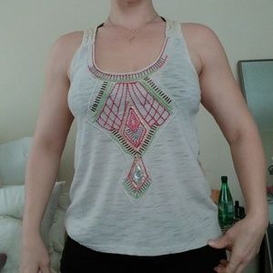 FESTIVAL Season!!! Beaded & Embroidered Tank
